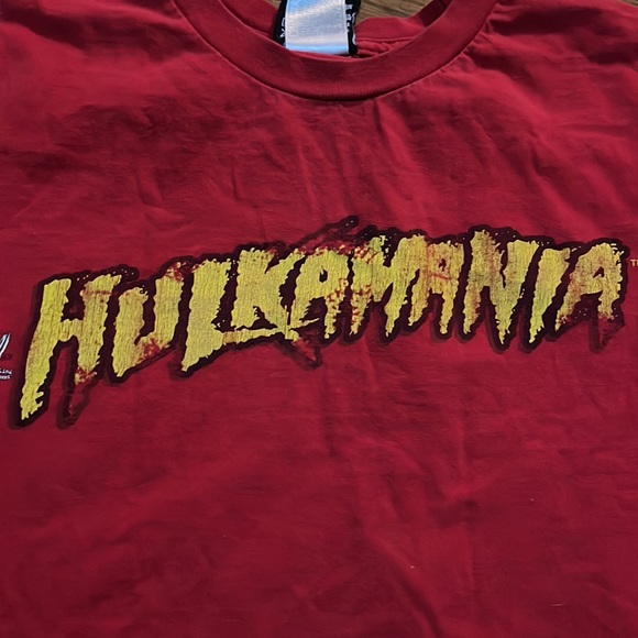 Vintage Hulk Hogan Hulkamania it's coming for you Red Tshirt sz Large - Picture 3 of 11